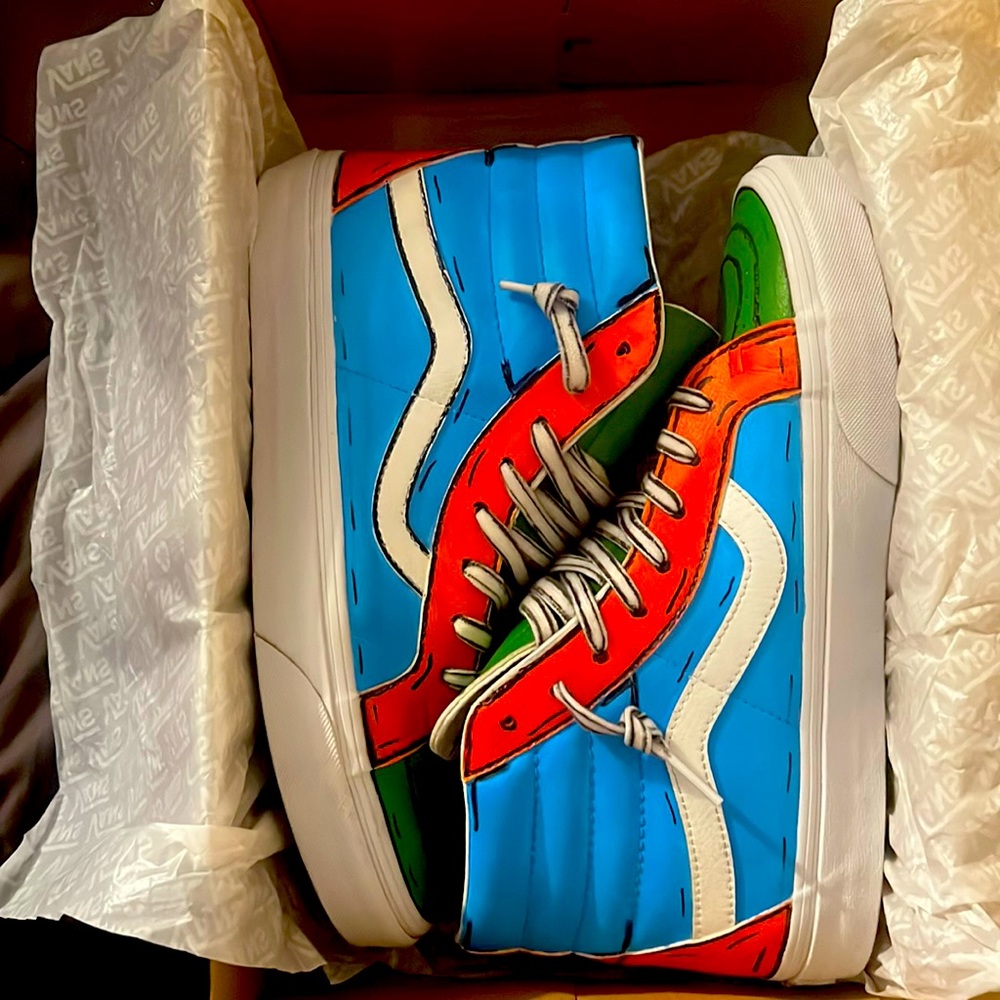 Vans Sk8-Hi Reissue (Cartoon Custom)
